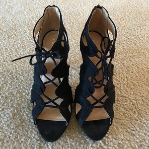 Express Lace Up Heels Size 8